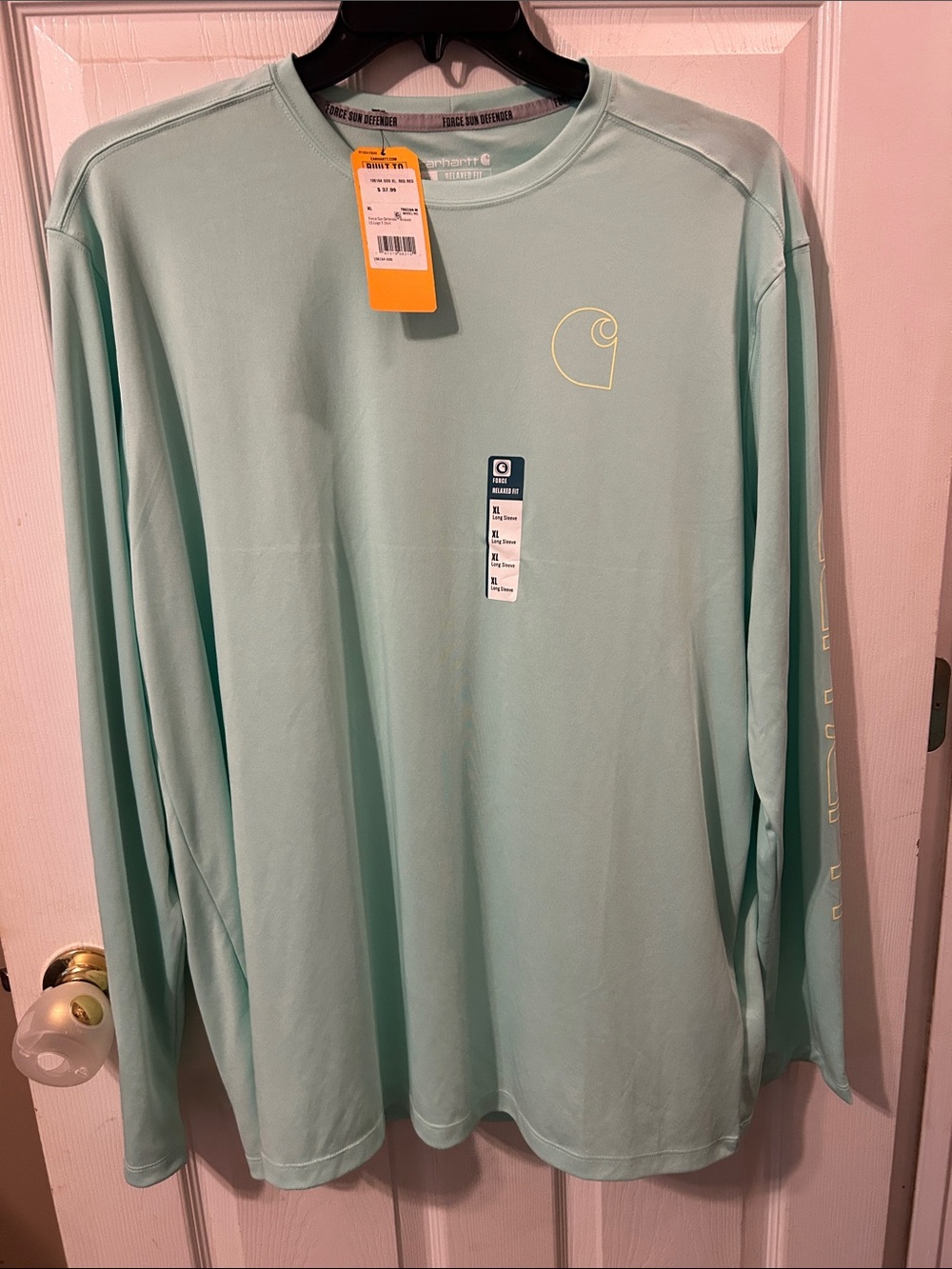 Carhartt Light Mint Green Long Sleeve Shirt